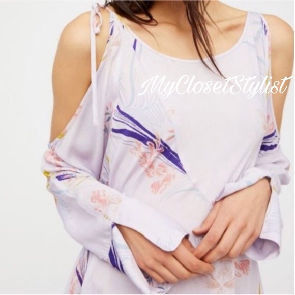 Free People Off Shoulder Mini Dress NWT Open OS XS - Picture 4 of 4